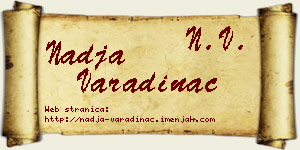Nadja Varadinac vizit kartica